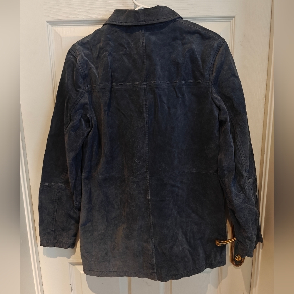 DENVER HAYES Leather Suede Jacket - Picture 9 of 10